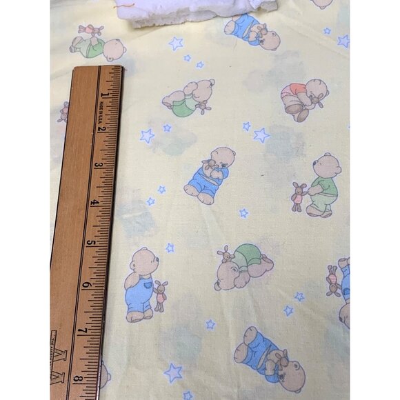Vintage Concord Twinkle Bear Nursery Fabric 1 yard Cotton Blend Baby Print Yello - Picture 3 of 6